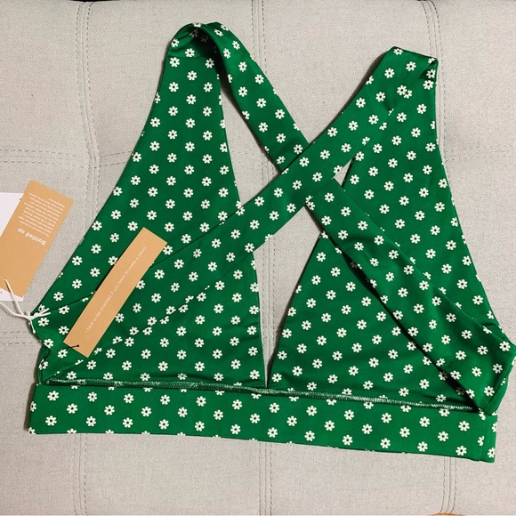 Reformation Dani Ecomove V-Neck Cross Back Bra - Picture 3 of 4